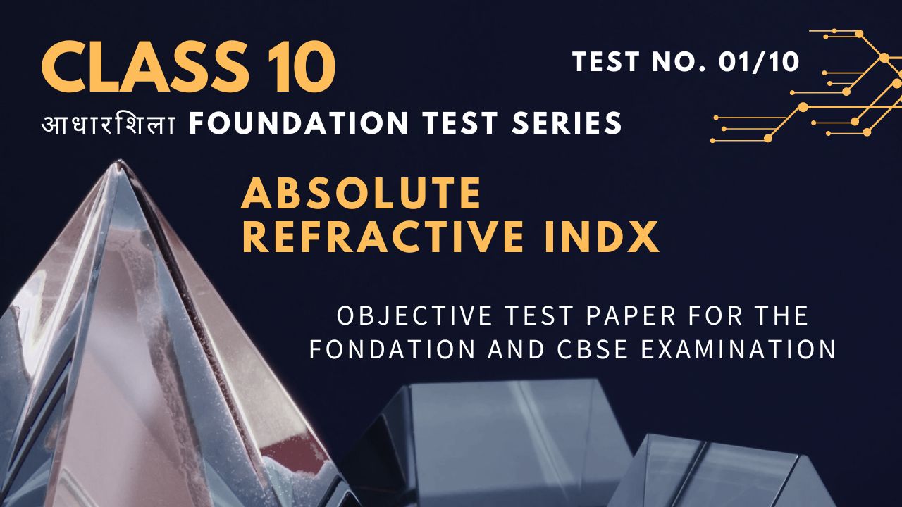 Absolute Refractive Index and Optical Density Class 10